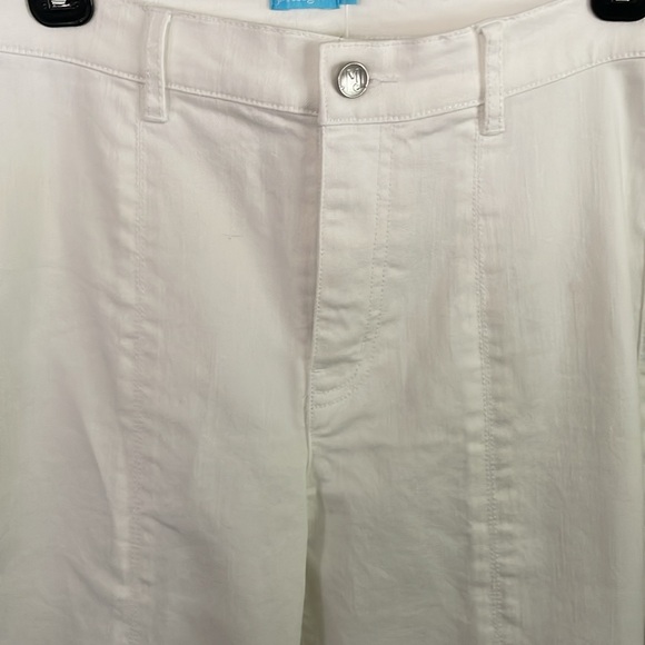 J. McLaughlin Women's Rainey White Front Slit Straight Leg Jeans Size 6 - Picture 2 of 9
